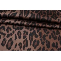 Атлас вискозный плательно-блузочный Леопард H003 U77 14012613
