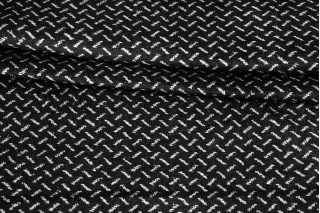 Велюр трикотажный Чёрно-белый SF H41/4 W60 14012617