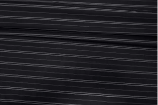 Рубашечный хлопок жаккардовый Чёрно-синий в серую полоску FRM H5 A50 14022606