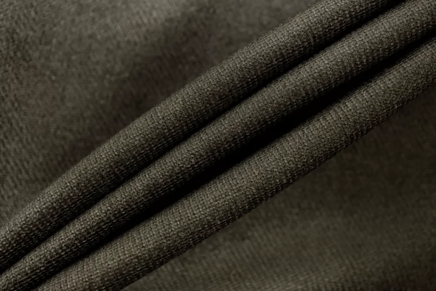 Велюр вискозный костюмно-плательный варёный Тёмный хаки FRM H19/8 K70 14022610