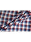 Рубашечный хлопок TOMMY HILFIGER Красно-бело-синяя клетка FRM H003 FF22 14022612