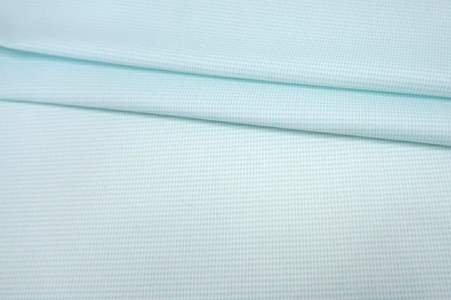 Хлопок плательно-рубашечный Бело-голубая пепита FRM Н9/7 B20 14022616