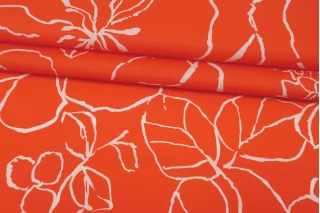 Рубашечный хлопок мерсеризованный Абстракция на красном FRM H003 FF22 14022617