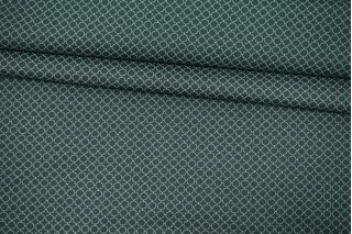 Рубашечный хлопок-стрейч Зелёный орнамент FRM H9/7 A77 14022619