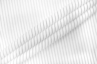 Рубашечный хлопок Белый в чёрную полоску FRM H5 A50 14022625