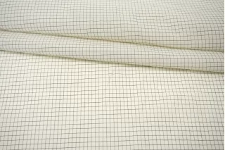 Батист хлопок с шёлком Молочный в клетку FRM H6/1 B20 14022626