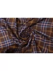 Хлопок плательно-рубашечный Коричневый в клетку FRM H6\1 B60 14022627