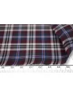 Рубашечный хлопок Серо-бело-сливовая клетка FRM H6 B60 14022630