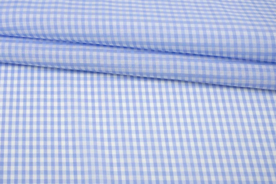 Подкладочная вискоза в клетку Бело-голубая FRM H50/8 U40 14022642