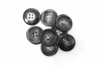 Пуговица костюмно-плательная пластик 20 мм Графит (N-3) 16112501
