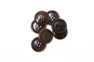 Пуговица костюмно-плательная пластик 20 мм Коричневая (N-3) 16112503