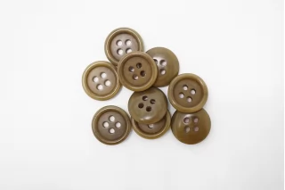 Пуговица костюмно-плательная пластик 15 мм Коричневая (N-3)  16112514