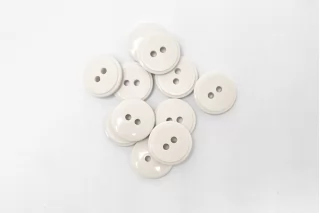 Пуговица костюмно-плательная пластик 10 мм Молочная (N-3) 16112517