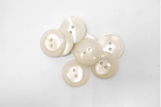 Пуговица костюмно-плательная пластик 20 мм Молочная (N-3)  16112519