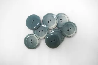 Пуговица костюмно-плательная пластик 22 мм голубая (N-3)  16112525