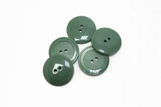 Пуговица костюмно-плательная пластик 22 мм зеленая (P-3) 16112526