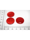 Пуговица костюмно-плательная пластик 22 мм красная (P-3)  16112527