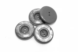 Пуговица пластиковая 25 мм Серая (P-3) 16112532