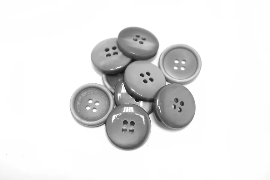 Пуговица  пластиковая  20 мм Серая (P-3)  16112533