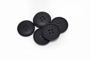 Пуговица пластиковая 25мм Черная (P-3) 16112538