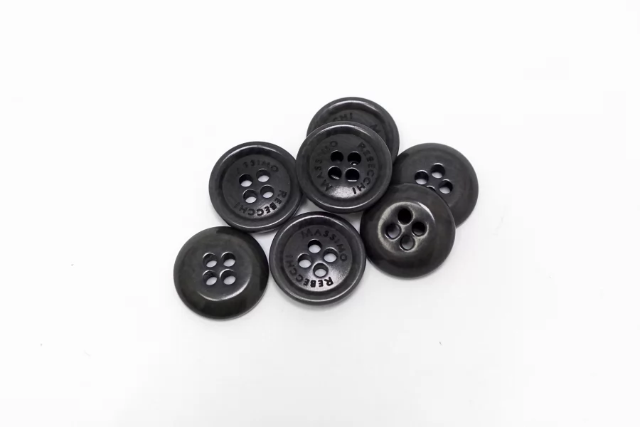 Пуговица  пластиковая  15 мм Серая (P-3) 16112541