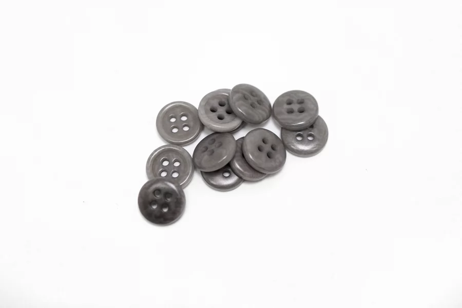 Пуговица  пластиковая  10 мм Серая (P-3) 16112543