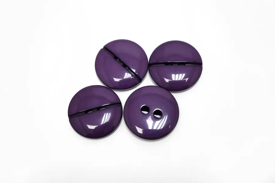 Пуговица  пластиковая  25 мм Фиолетовая (P-3)  16112546