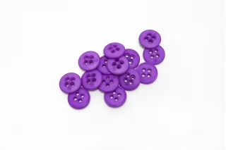 Пуговица пластиковая 12 мм Фиолетовая (P-3) 16112549