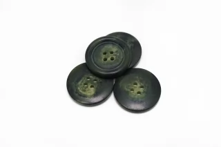 Пуговица костюмно-плательная пластик 28 мм Зеленая (О-3) 16112554