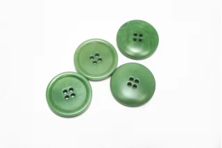 Пуговица костюмно-плательная пластик 25 мм Зеленая (О-3) 16112556