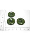 Пуговица костюмно-плательная пластик 23 мм Зеленая (О-3)  16112557