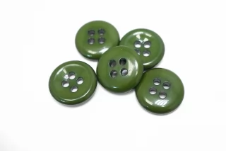 Пуговица костюмно-плательная пластик 23 мм Зеленая (О-3) 16112557