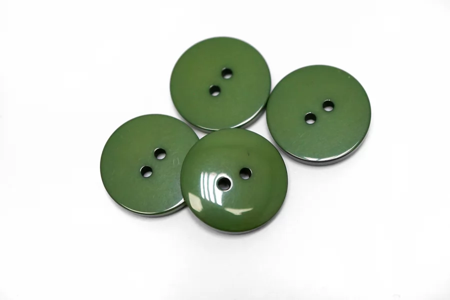 Пуговица  пластик 22 мм Зеленая (О-3) 16112558