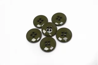 Пуговица пластик 18 мм Зеленый хаки (О-3) 16112560