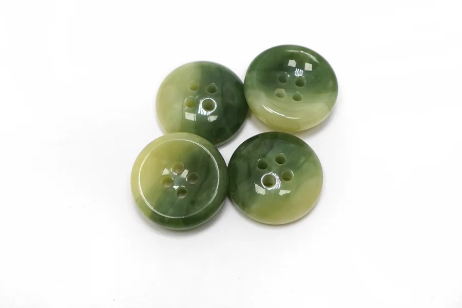 Пуговица  пластик 20 мм Зеленая  (О-3) 16112561