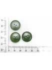 Пуговица костюмно-плательная пластик 18 мм Зеленая  (О-3) 16112564
