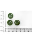 Пуговица костюмно-плательная пластик 14 мм Зеленая  (О-3) 16112565