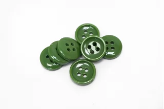 Пуговица костюмно-плательная пластик 14 мм Зеленая (О-3) 16112565