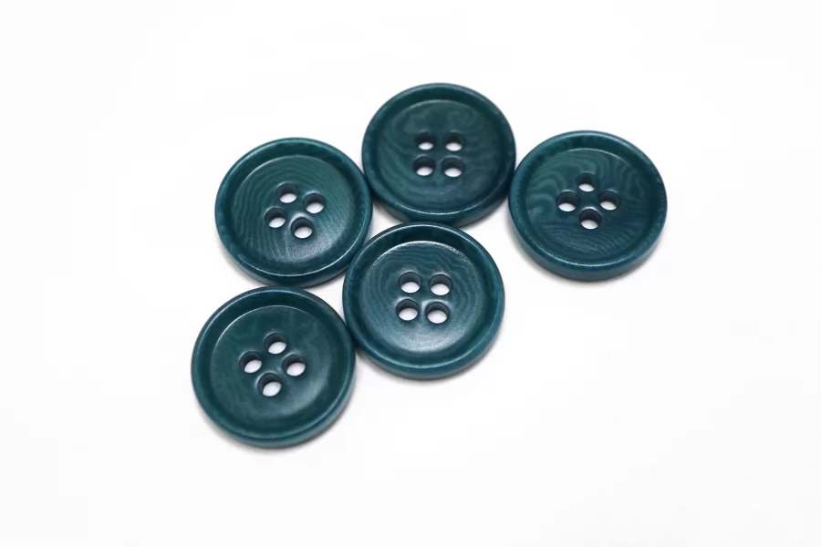 Пуговица костюмно-плательная пластик 18 мм Бирюзовая  (О-3)  16112569