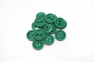 Пуговица  пластик 11 мм Зеленая  (О-3)   16112572