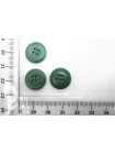 Пуговица костюмно-плательная пластик 15 мм Зеленая  (О-3)  16112573