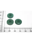 Пуговица костюмно-плательная пластик 15 мм Зеленая  (О-3)  16112573