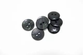 Пуговица костюмно-плательная пластик 15 мм темно-зеленая  (О-3)  16112575