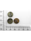 Пуговица  пластик 12 мм темный хаки   (О-3) 16112576