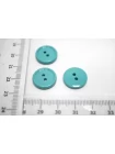 Пуговица костюмно-плательная пластик 15 мм бирюзовая  (О-3)  16112578