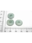 Пуговица костюмно-плательная пластик 15 мм шалфей  (О-3)  16112584