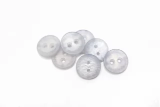 Пуговица  пластик 12 мм  бледно-серая  (О-3)  16112589