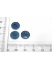 Пуговица  пластик 11 мм синяя  (О-3)  16112591