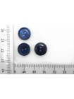 Пуговица  пластик 12 мм темно-синяя  (О-3)  16112599