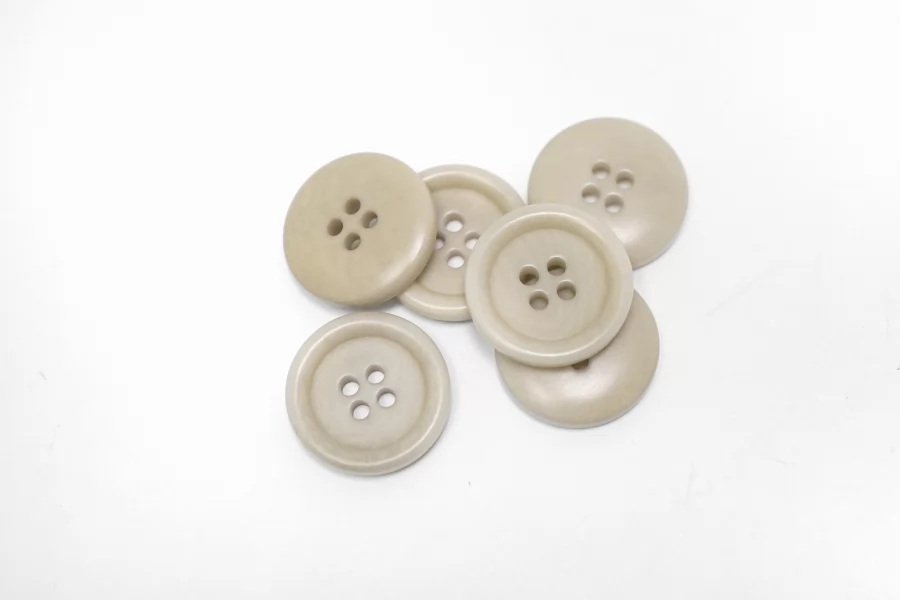 Пуговица  пластик  20 мм Бежево-серая (P-3)  17112555